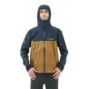 Montbell Thunder Pass Jacket Regenjacke Graphite Ocher mit hoch angesetzten Fronttaschen