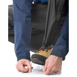 Montbell Thunder Pass Pants Regenhose Gunmetal mit Samue Leg Closure System