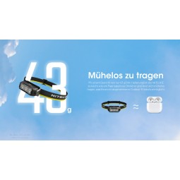 Nitecore HA15 UHE Stirnlampe mit geringem Eigengewicht
