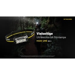 Nitecore HA15 UHE Stirnlampe mit vielfältigen Einsatzzwecken