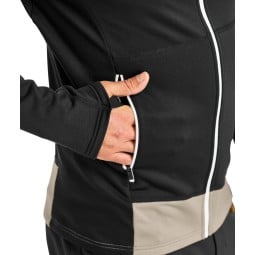 Reißverschlusstasche am Ortovox Fleece Light Hoody Black Raven