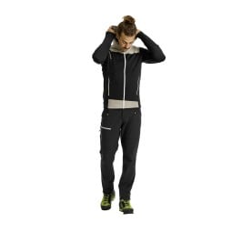 Ortovox Fleece Light Hoody Black Raven Vorderansicht