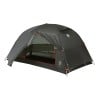 Big Agnes Copper Spur UL2 Zelt Lichen Green Eingang halb hochgerollt