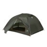 Big Agnes Copper Spur UL3 Zelt Lichen Green mit halb aufgerolltem Eingang