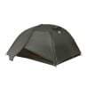 Big Agnes Copper Spur UL3 Zelt Lichen Green Eingang von unten aufgeklappt