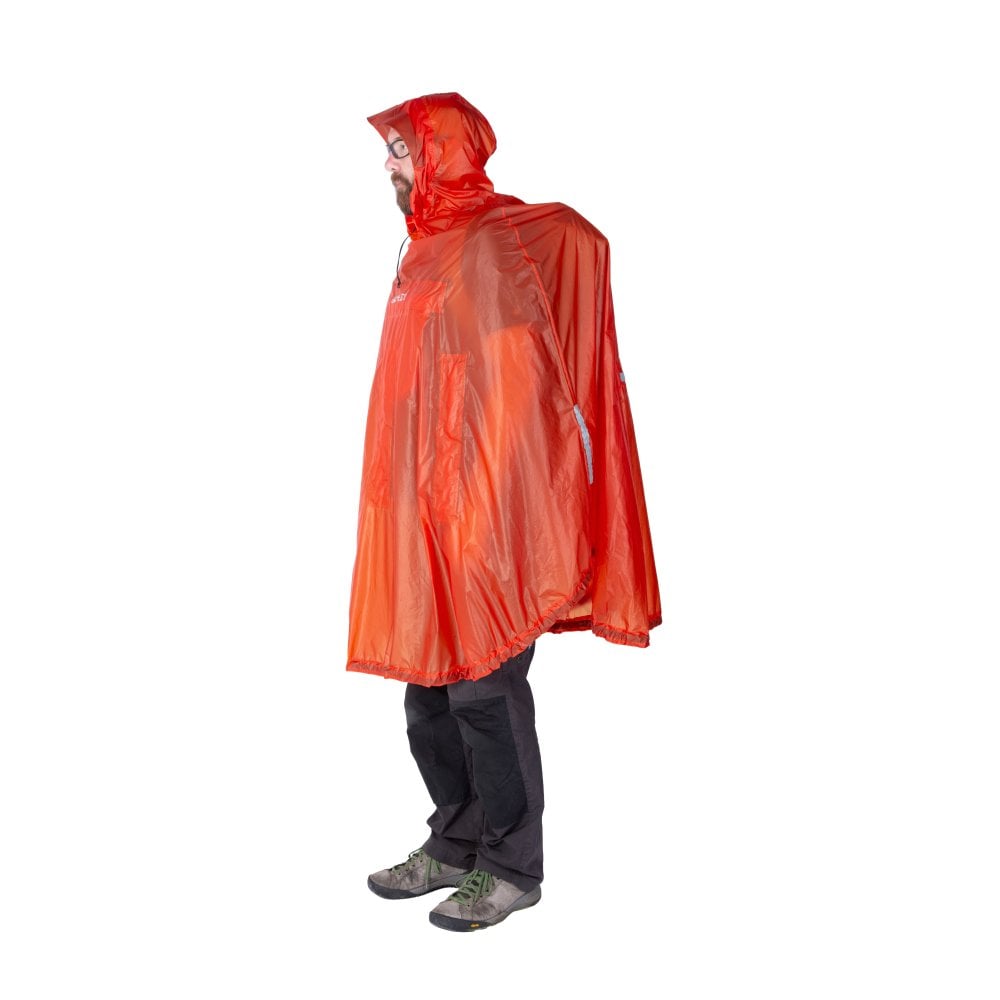 Bike + Hike Poncho One Size Dark Lava