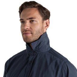 Craghoppers NosiLife Kiwi Langarmshirt Ombre Blue mit ausklappbarem Kragen