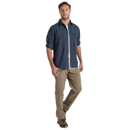 Frontansicht Craghoppers NosiLife Kiwi Langarmshirt Ombre Blue