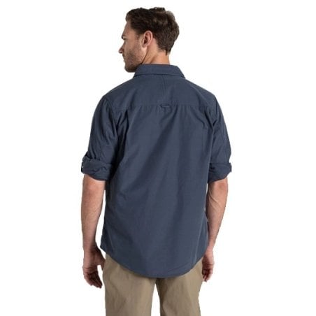 Rückansicht Craghoppers NosiLife Kiwi Langarmshirt Ombre Blue