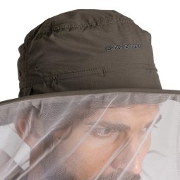 Nahaufnahme Vorderseite am Craghoppers NosiLife Ultimate Hat II Woodland Green