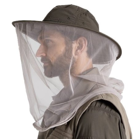 Craghoppers NosiLife Ultimate Hat II Woodland Green mit locker geschnittenem Moskitonetz und breiter Krempe