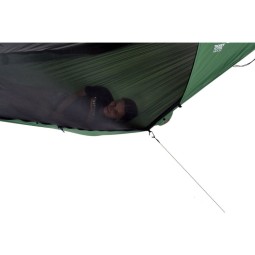 Ticket To The Moon Lightest Pro Hammock Forest Green - zusätzliche Abspannpunkte