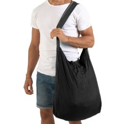 Ticket To The Moon Eco Bag L - Farbe Black / Black umgehangen