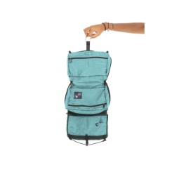 Ticket To The Moon Wash Bag Ice Blue - teilweise geöffnet