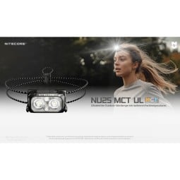 Nitecore NU25 MCT UL Stirnlampe - mit leichtem, aber gut sitzenden Stirnband.