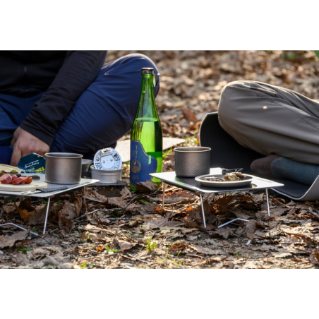 Evernew Titanium GubiGubi Cup bei einem Picknick im Einsatz