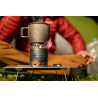 Evernew Ti Mug Pot 500 Stove Set im Einsatz