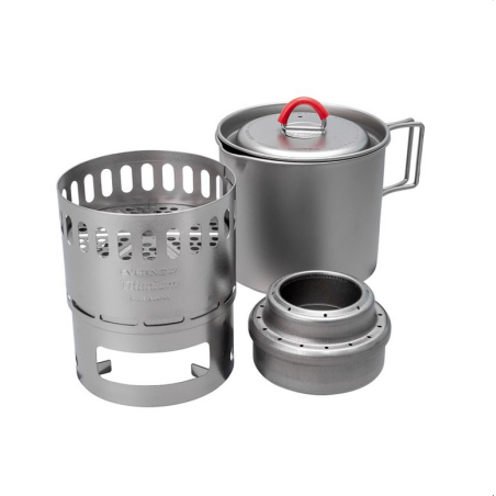 Evernew Ti Mug Pot 500 Stove Set