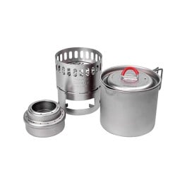 Einzelne Bestandteile Evernew Ti Mug Pot 500 Stove Set