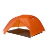 Big Agnes Footprint Copper Spur UL3 mit Außenzelt aufgebaut
