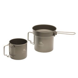 Toaks Titanium Pan/Pot/Mug Combo Set - mit Pfanne als Deckel