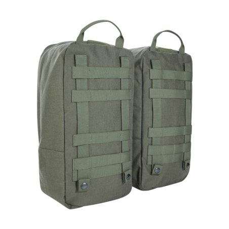 Rückansicht der Seitentaschen des Tasmanian Tiger Mil OPS Pack 80+24 IRR Rucksacks