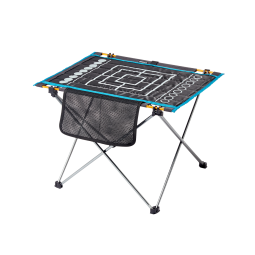 Uquip Liberty M Campingtisch mit Mühle Brettspiel auf der anderen Seite der Tischplatte
