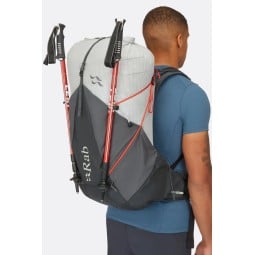 Rab Muon 40L Wanderrucksack mit Befestigungen für Trekkingstöcke