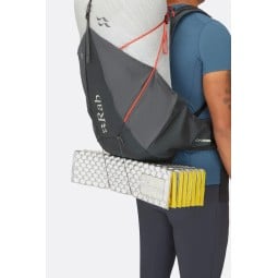 Rab Muon 40L Wanderrucksack mit Befestigungsschnüren, z. B. für eine faltbare Isomatte