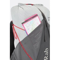 Rab Muon 40L Wanderrucksack mit elastischer Fronttasche z. B. für Wanderkarten
