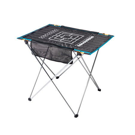 Uquip Liberty L Campingtisch mit aufgedrucktem Mühle Spielfeld