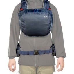 Tatonka Yukon 60+10 Rucksack beispielhafte Ansicht mit Deckelfach vorne befestigt