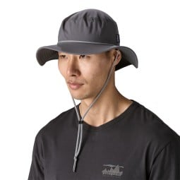 Patagonia Brimmer Hat Forge Grey getragen Frontansicht