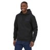 Patagonia Boardshort Logo Uprisal Hoody Black männliches Model 185 cm Größe M