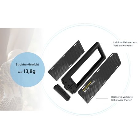 Nitecore NB Air 5000 Powerbank mit ultraleichten und robusten Carbongehäuse