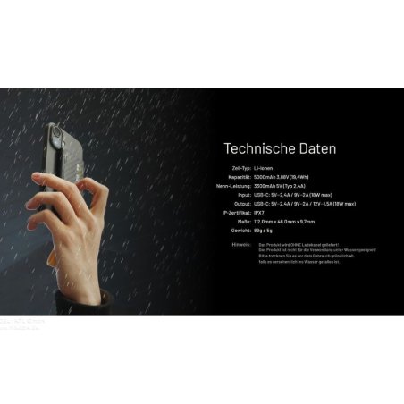 Nitecore NB Air 5000 Powerbank magnetisch zum Laden von Handys