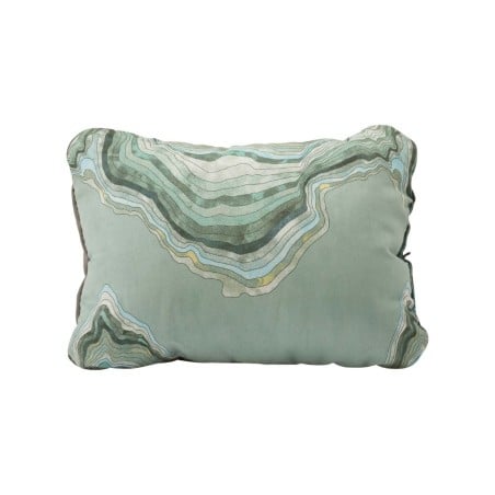 Therm-a-Rest Compressible Pillow Reise Kopfkissen Topo Wave ausgepackt