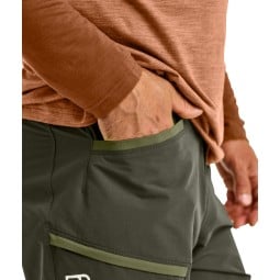 Ortovox Pelmo Pants Dark Wild Herbs mit Einschubtasche vorne