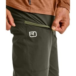 Ortovox Pelmo Pants Dark Wild Herbs mit Reißverschlusstasche