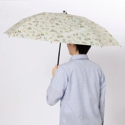 Montbell Print Trekking Umbrella 55 im aufgespannten Zustand