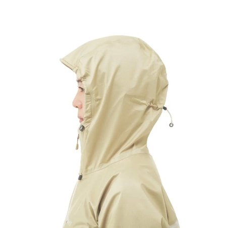 Seitenansich der Kapuze der Montbell Thunder Pass Jacket Regenjacke Damen
