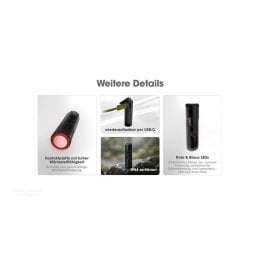 Features des Nitecore Bite Healer Mückenstifts auf einen Blick