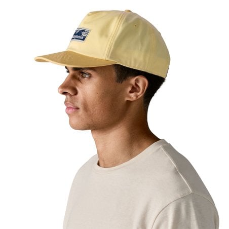 Patagonia Boardshort Label Funfarer Cap Buttercup Yellow Seitenansicht