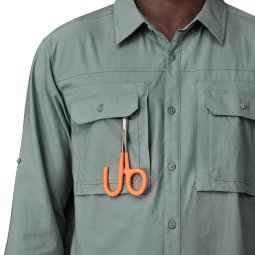 Patagonia Long-Sleeved Self Guided Sun Shirt TMBL mit Halterung für Equipment