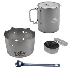 Walkonthewildside Pot 750 X-Boil Spar-Bundle mit blauem Spork