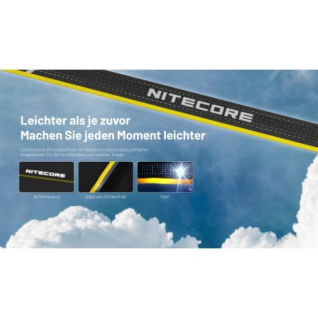 Nitecore NU25 MCT Stirnlampe mit bequemem Kopfband