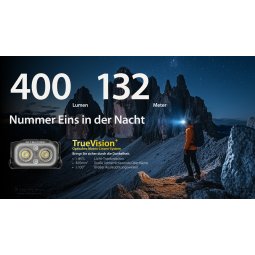 Nitecore NU25 MCT Stirnlampe mit bis zu 400 Lumen