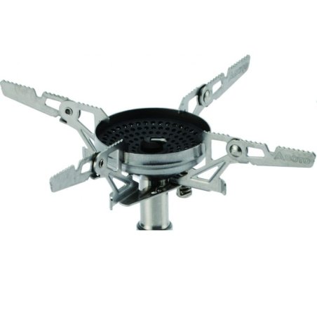 Soto Windmaster Gaskocher Detailansicht Kocher mit 4-Flex Topfaufsatz