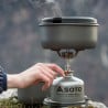 Soto Navigator Kochset zusammen mit Kocher im Einsatz