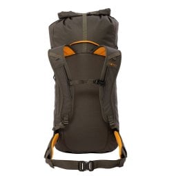 Exped Black Ice 45 wasserdichter Rucksack Moraine Rückseite